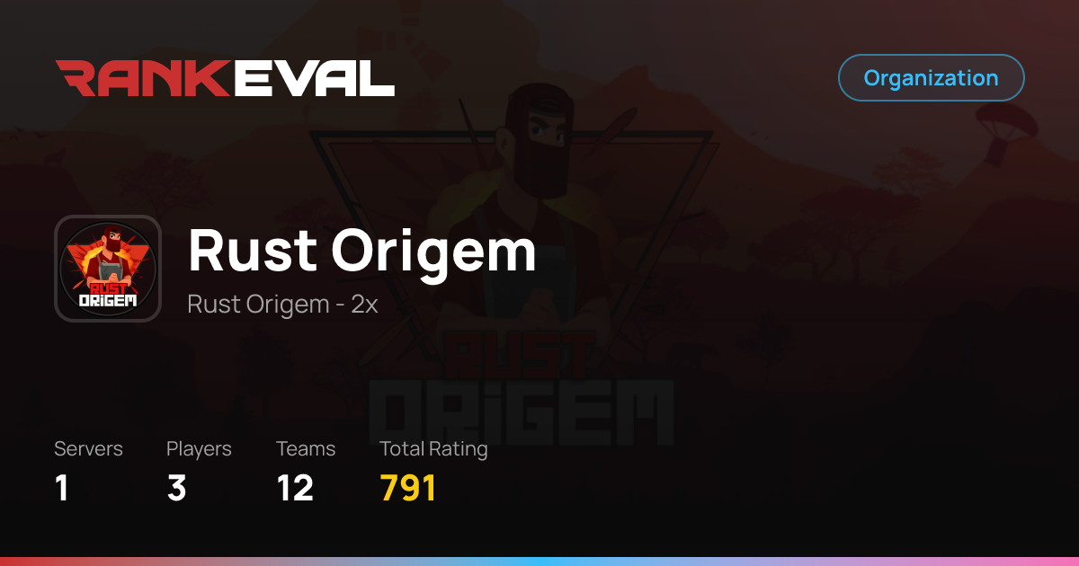 Rust Origem | Rust Server Stats & Leaderboards