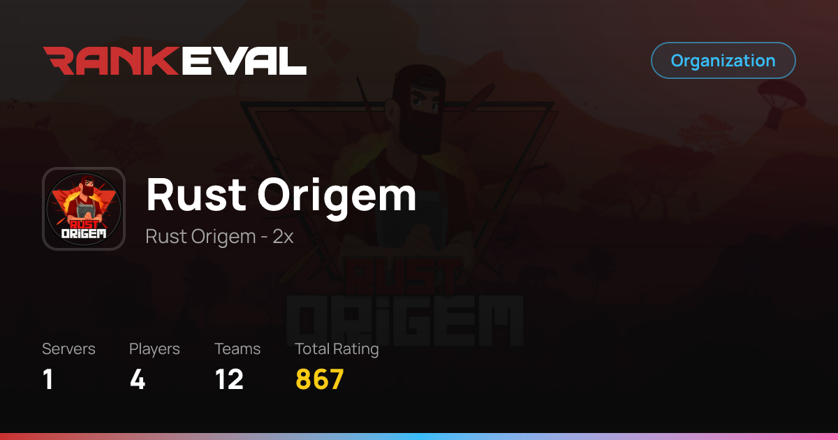 Rust Origem | Rust Server Stats & Leaderboards