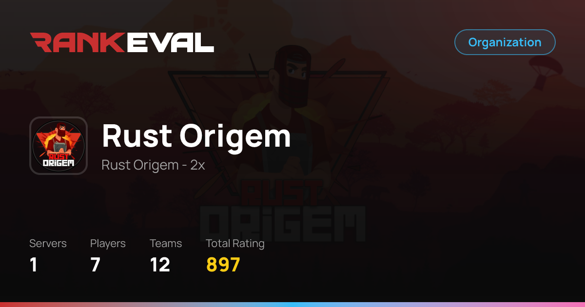 Rust Origem | Rust Server Stats & Leaderboards